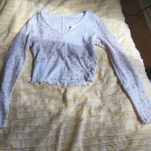 Long Sleeve Flowered Shirt